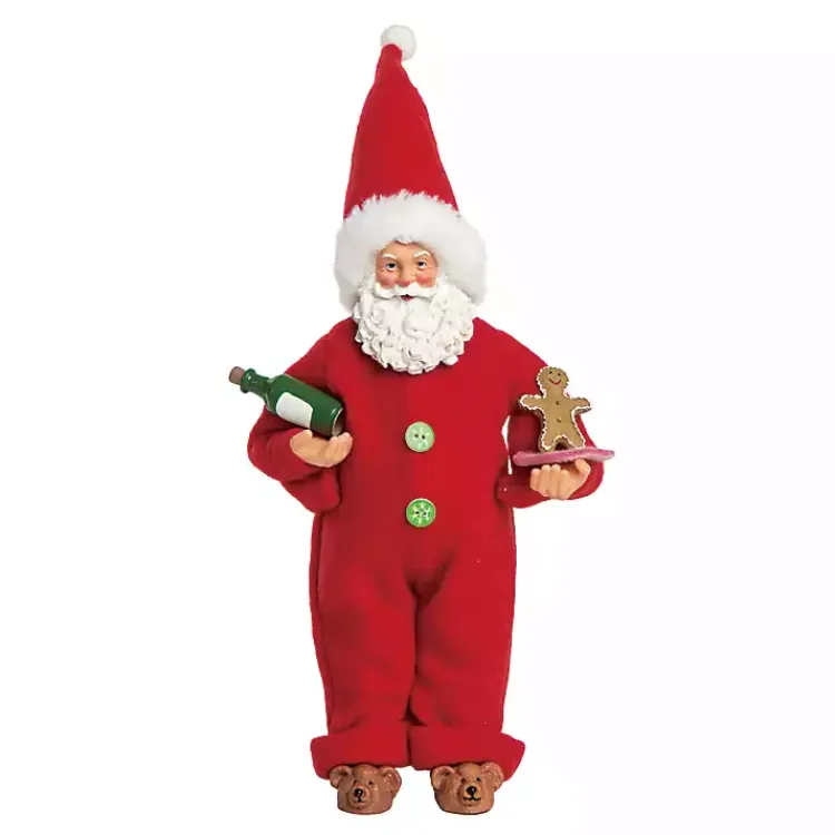 Christmas Decorations>Kirklands Home Santa in Pajamas Christmas Figurine