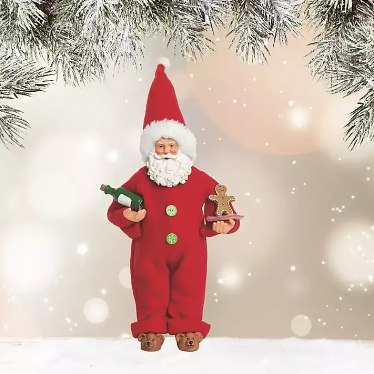 Christmas Decorations>Kirklands Home Santa in Pajamas Christmas Figurine
