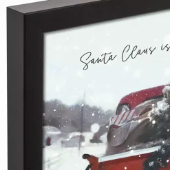 Christmas Art & Wall Decor>Kirklands Home Santa is Coming to Town Framed Canvas Art Print