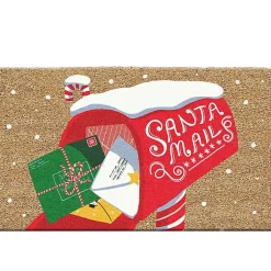 Outdoor Christmas Decorations>Kirklands Home Santa Mail Christmas Coir Doormat