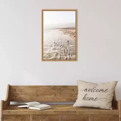 Kirklands Home Santa Monica Beach Framed Canvas Art Print New
