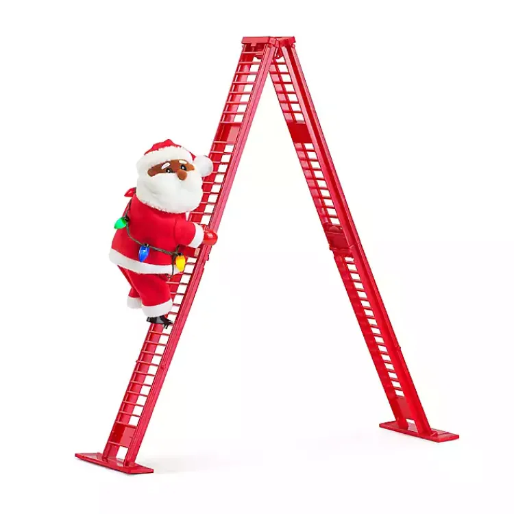 Christmas Decorations>Kirklands Home Santa Musical Tabletop Climber Multi