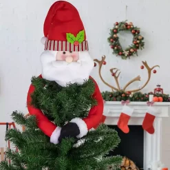 Christmas Tree Decorations>Kirklands Home Santa Plush Christmas Tree Topper