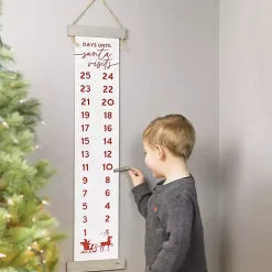 Christmas Art & Wall Decor>Kirklands Home Santa Visits Countdown Hanging Wall Plaque