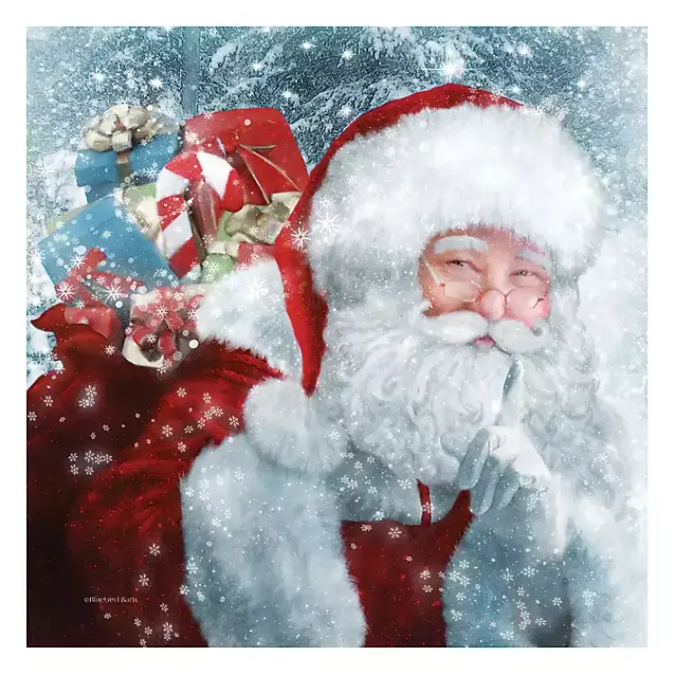 Christmas Art & Wall Decor>Kirklands Home Santa with Presents Canvas Art Print
