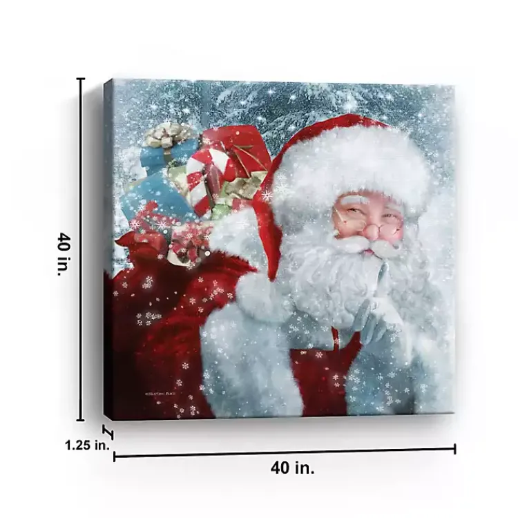Christmas Art & Wall Decor>Kirklands Home Santa with Presents Canvas Art Print