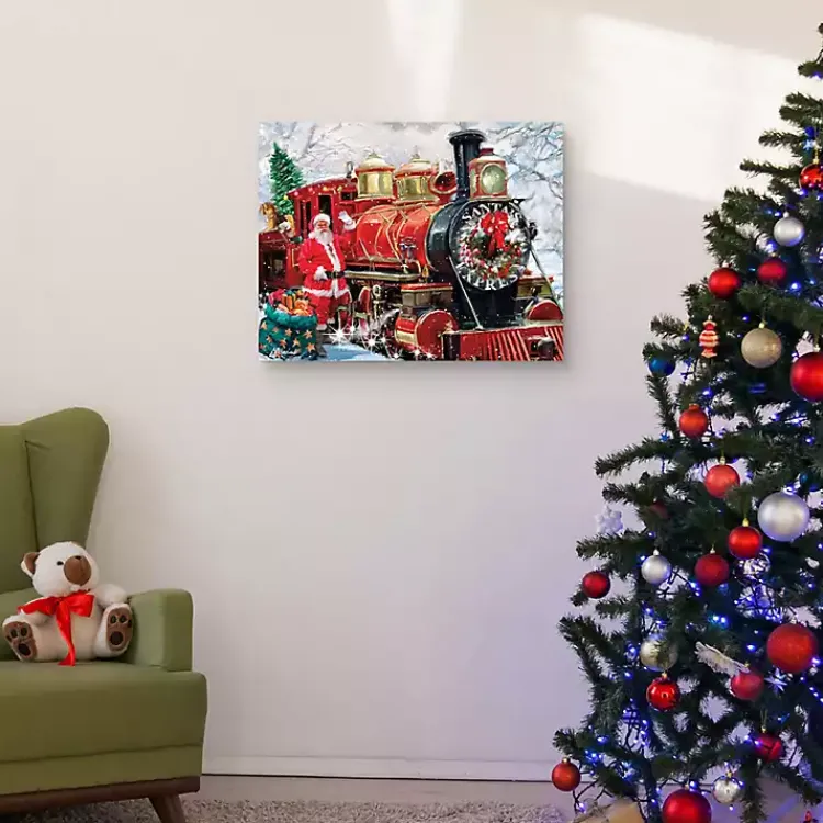 Christmas Art & Wall Decor>Kirklands Home Santa's Express Canvas Art Print