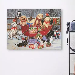 Christmas Art & Wall Decor>Kirklands Home Santa's Helpers Canvas Art Print Multi