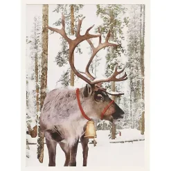 Christmas Art & Wall Decor>Kirklands Home Santa's Reindeer Framed Art Print