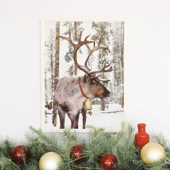 Christmas Art & Wall Decor>Kirklands Home Santa's Reindeer Framed Art Print