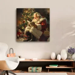 Christmas Art & Wall Decor>Kirklands Home Santa's Stories Canvas Art Print, 30x30 in.