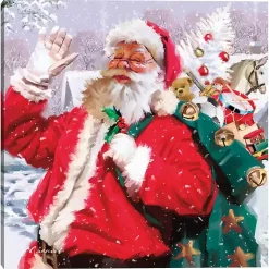 Christmas Art & Wall Decor>Kirklands Home Santa's Toys Canvas Art Print