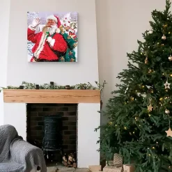Christmas Art & Wall Decor>Kirklands Home Santa's Toys Canvas Art Print