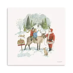 Christmas Art & Wall Decor>Kirklands Home Santa's Tree Farm Canvas Art Print