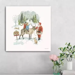 Christmas Art & Wall Decor>Kirklands Home Santa's Tree Farm Canvas Art Print
