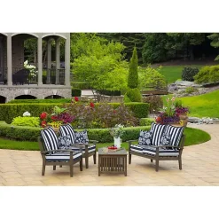 Kirklands Home Sapphire Ashland Jacobean Outdoor Pillow New