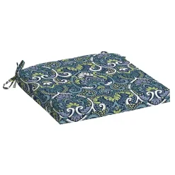 Kirklands Home Sapphire Aurora Damask Luxe Outdoor Seat Cushion Blue Sale
