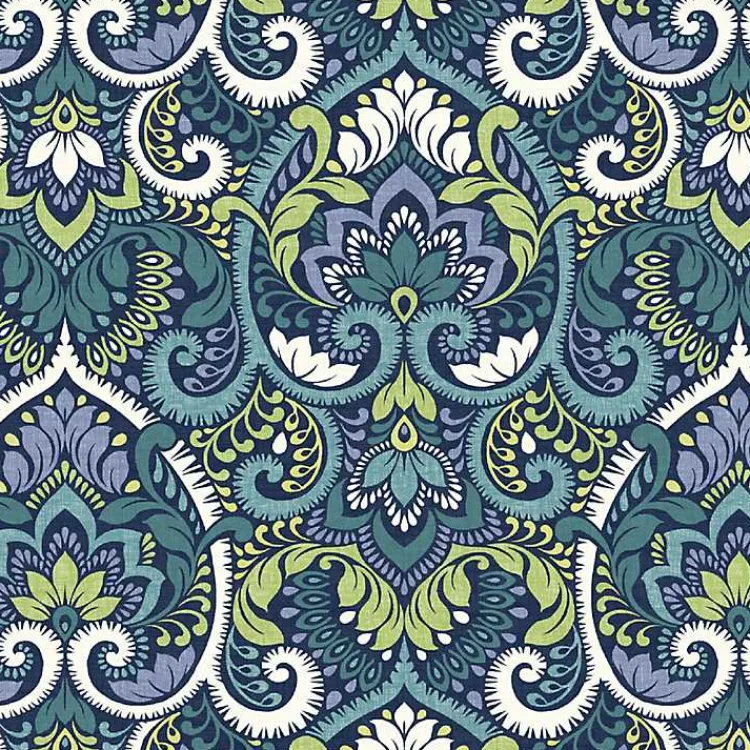 Kirklands Home Sapphire Damask Luxe Outdoor Dining Chair Cushion Blue Sale