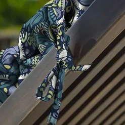 Kirklands Home Sapphire Damask Outdoor Chaise Cushion