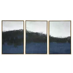 Kirklands Home Sapphire Framed Canvas Art Prints, Set of 3 Discount