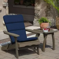 Kirklands Home Sapphire Leala Texture Outdoor Adirondack Cushion Blue Outlet