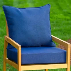 Kirklands Home Sapphire Texture Outdoor Deep Seat Cushions Blue Clearance