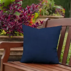 Kirklands Home Sapphire Texture Outdoor Pillows, Set of 2 Blue Clearance