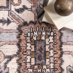 Kirklands Home Sasha Medallion Washable Area Rug, 4x6 Best