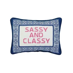 Pillows>Kirklands Home Sassy and Classy Needlepoint Throw Pillow