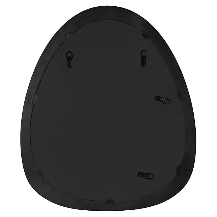 Kirklands Home Satin Black Asymmetrical Wall Mirror Discount