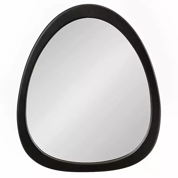 Kirklands Home Satin Black Asymmetrical Wall Mirror Discount