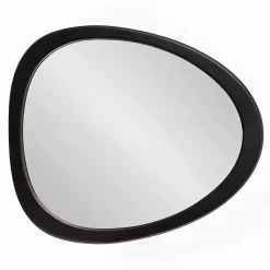 Kirklands Home Satin Black Asymmetrical Wall Mirror Discount