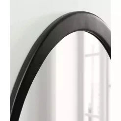 Kirklands Home Satin Black Asymmetrical Wall Mirror Discount