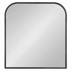 Kirklands Home Satin Wide Arch Wall Mirror Black Online