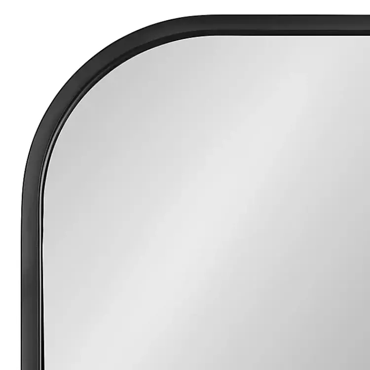 Kirklands Home Satin Wide Arch Wall Mirror Black Online