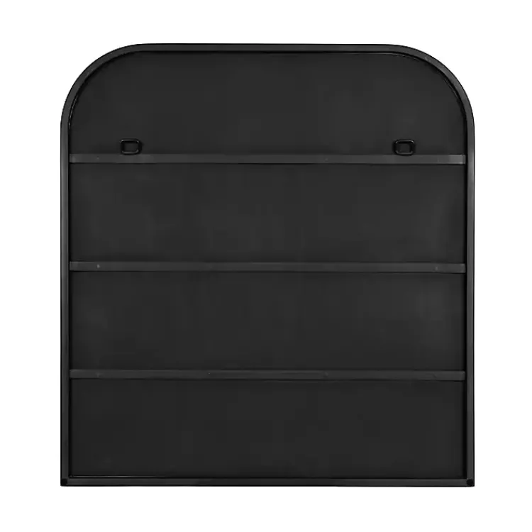 Kirklands Home Satin Wide Arch Wall Mirror Black Online