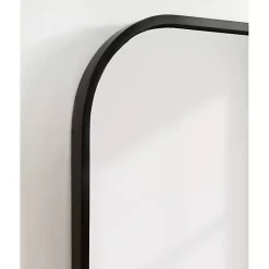 Kirklands Home Satin Wide Arch Wall Mirror Black Online