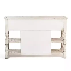 Kirklands Home Savannah Cream Distressed Cabinet Ivory Best