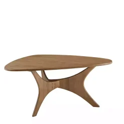 Kirklands Home Savannah Wooden Triangle Coffee Table Brown