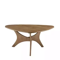 Kirklands Home Savannah Wooden Triangle Coffee Table Brown