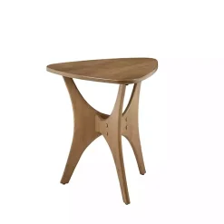 Kirklands Home Savannah Wooden Triangle Accent Table Brown Best