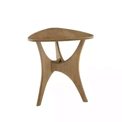 Kirklands Home Savannah Wooden Triangle Accent Table Brown Best