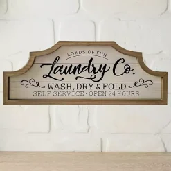Kirklands Home Scalloped Arch Top Laundry Room Framed Wall Sign Outlet