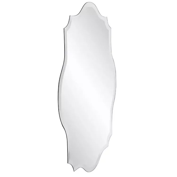 Kirklands Home Scalloped Rectangular Frameless Wall Mirror Hot
