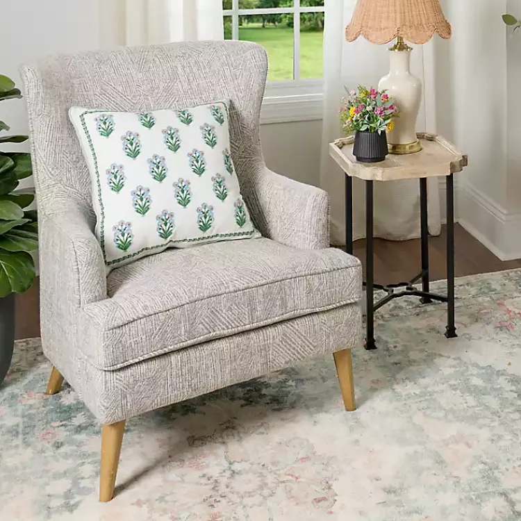 Kirklands Home Scalloped Wood and Metal Accent Table Sale
