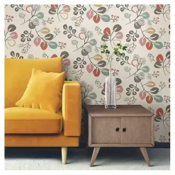 Kirklands Home Scandinavian Botanical Peel & Stick Wallpaper New