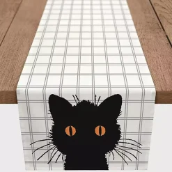 Halloween>Kirklands Home Scaredy Cat Table Runner, 90 in.