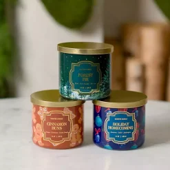 Candles>Kirklands Home Scents of the Holidays Jar Candles, Set of 3 Multi
