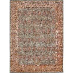 Kirklands Home Sea Blue Eaton Transitional Area Rug, 6x8