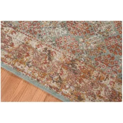 Kirklands Home Sea Blue Eaton Transitional Area Rug, 6x8